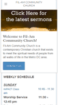 Mobile Screenshot of filamcommunitychurch.org