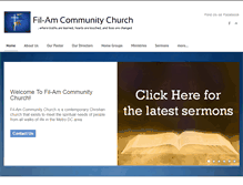 Tablet Screenshot of filamcommunitychurch.org